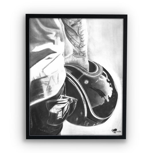 Casque motard - Dessin